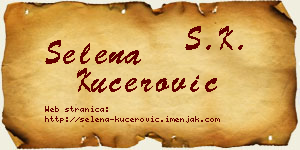 Selena Kućerović vizit kartica